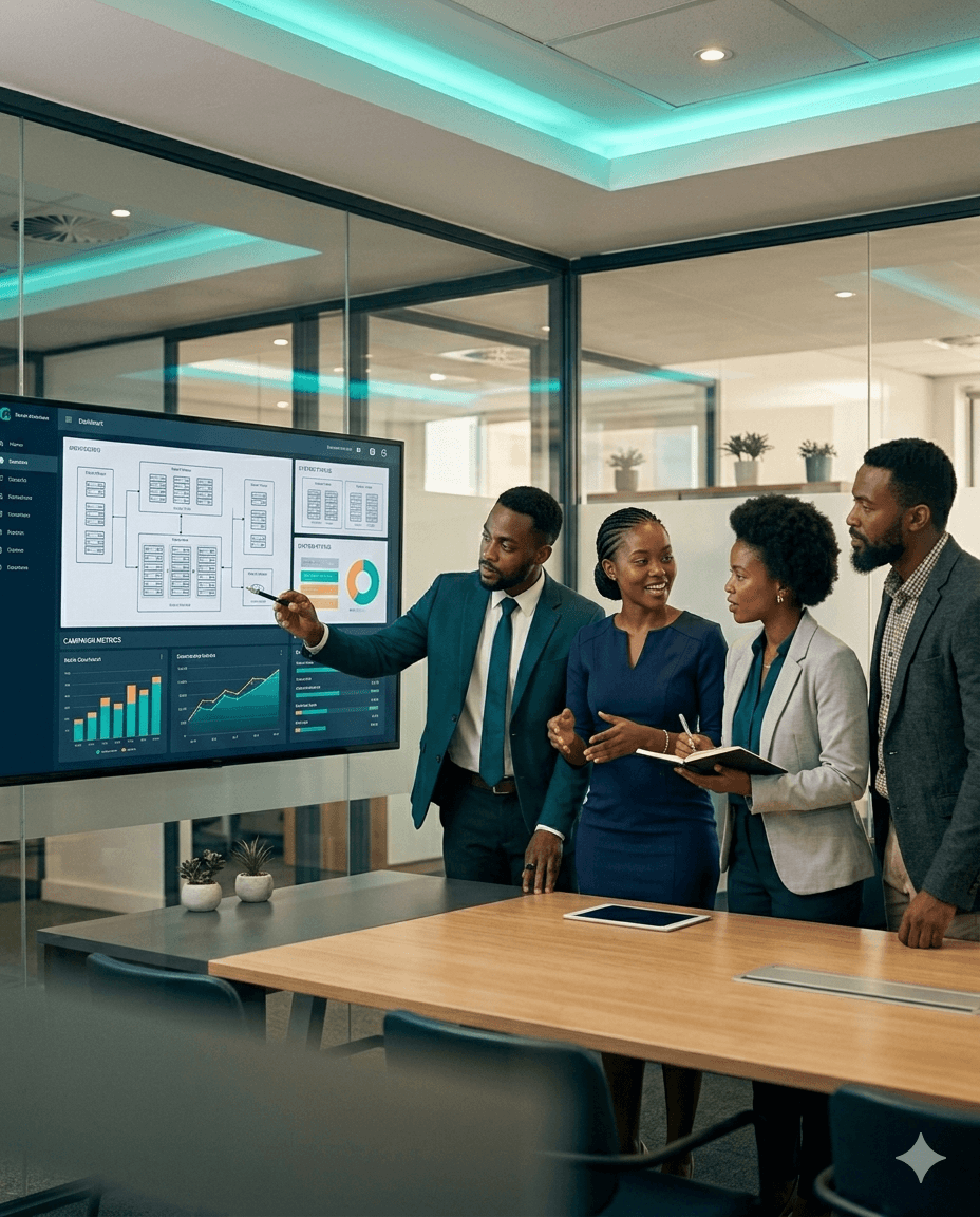 Enterprise team using TechVoyage solutions